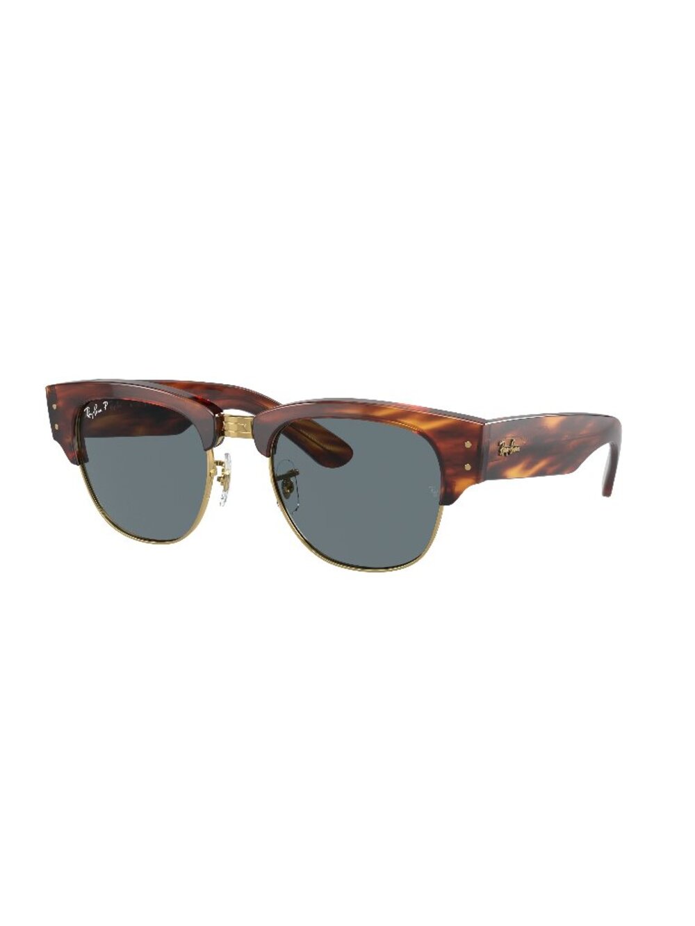 New Ray-Ban Unisex Sunglasses Havana Square Blue Lens Acetate Frame Ray Ban MEGA